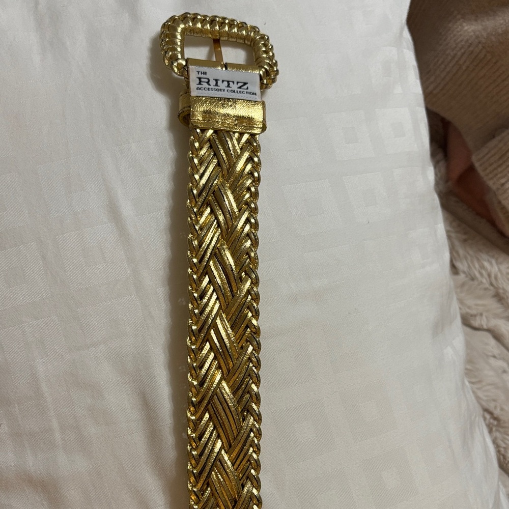 The Ritz Gold Braided Belt - Picture 3 of 3